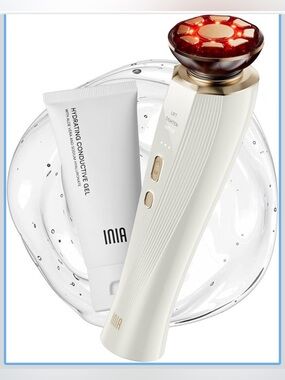 INIA 3-in-1 Red Light Therapy for Face and Neck Beauty Device for Puffiness